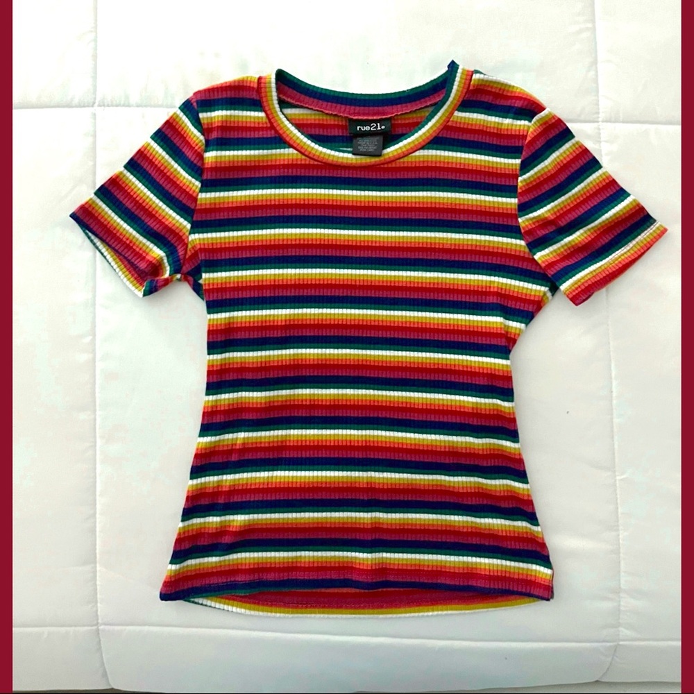 rue21 striped tee 🚨